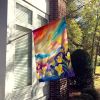 Freesia in Color House Flag Large Porch Sleeve Pole Decorative Outside Yard Banner Artwork Wall Hanging, Polyester, House Size, Multicolor