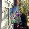 South Dakota Pasque Flowers in Watercolor House Flag Large Porch Sleeve Pole Decorative Outside Yard Banner Artwork Wall Hanging, Polyester
