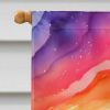 Tulips in Color House Flag Large Porch Sleeve Pole Decorative Outside Yard Banner Artwork Wall Hanging, Polyester, House Size, Multicolor
