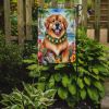 Tibetan Mastiff Luau Garden Flag Mailbox Flag Decorative Yard Flag Banner Outside Patio Artwork Yard Flower Beds, Garden Size, Multicolor