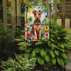 Irish Terrier Luau Garden Flag Mailbox Flag Decorative Yard Flag Banner Outside Patio Artwork Yard Flower Beds, Garden Size, Multicolor