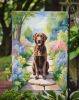 Chesapeake Bay Retriever Spring Path Garden Flag Mailbox Flag Decorative Yard Flag Banner Outside Patio Artwork Yard Flower Beds, Garden Size