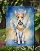 Fox Terrier My Angel Garden Flag Mailbox Flag Decorative Yard Flag Banner Outside Patio Artwork Yard Flower Beds, Garden Size, Multicolor