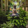 Brussels Griffon Spring Path Garden Flag Mailbox Flag Decorative Yard Flag Banner Outside Patio Artwork Yard Flower Beds, Garden Size, Multicolor
