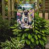 Pug Spring Path Garden Flag Mailbox Flag Decorative Yard Flag Banner Outside Patio Artwork Yard Flower Beds, Garden Size, Multicolor