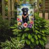 Black Labrador Retriever Luau Garden Flag Mailbox Flag Decorative Yard Flag Banner Outside Patio Artwork Yard Flower Beds, Garden Size, Multicolor