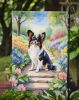 Papillon Spring Path Garden Flag Mailbox Flag Decorative Yard Flag Banner Outside Patio Artwork Yard Flower Beds, Garden Size, Multicolor