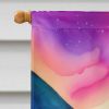Crocus in Color House Flag Large Porch Sleeve Pole Decorative Outside Yard Banner Artwork Wall Hanging, Polyester, House Size, Multicolor