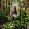 Irish Setter Spring Path Garden Flag Mailbox Flag Decorative Yard Flag Banner Outside Patio Artwork Yard Flower Beds, Garden Size, Multicolor