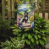 Bernedoodle Spring Path Garden Flag Mailbox Flag Decorative Yard Flag Banner Outside Patio Artwork Yard Flower Beds, Garden Size, Multicolor