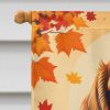 Cocker Spaniel Fall House Flag Large Porch Sleeve Pole Decorative Outside Yard Banner Artwork Wall Hanging, Polyester, House Size, Multicolor