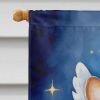 Corgi My Angel House Flag Large Porch Sleeve Pole Decorative Outside Yard Banner Artwork Wall Hanging, Polyester, House Size, Multicolor