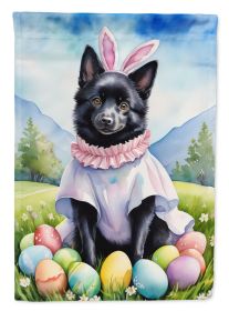 Schipperke Easter Egg Hunt House Flag Large Porch Sleeve Pole Decorative Outside Yard Banner Artwork Wall Hanging, Polyester, House Size, Multicolor