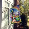 Greater Swiss Mountain Dog St Patrick's Day House Flag Large Porch Sleeve Pole Decorative Outside Yard Banner Artwork Wall Hanging, Polyester