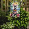 American Hairless Terrier Luau Garden Flag Mailbox Flag Decorative Yard Flag Banner Outside Patio Artwork Yard Flower Beds, Garden Size, Multicolor