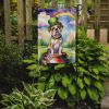 American Bulldog St Patrick's Day Garden Flag Mailbox Flag Decorative Yard Flag Banner Outside Patio Artwork Yard Flower Beds, Garden Size, Multicolor