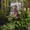 Yorkshire Terrier Yorkie Cowboy Welcome Garden Flag Mailbox Flag Decorative Yard Flag Banner Outside Patio Artwork Yard Flower Beds, Garden Size
