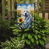 Great Pyrenees in Sunflowers Garden Flag Mailbox Flag Decorative Yard Flag Banner Outside Patio Artwork Yard Flower Beds, Garden Size, Multicolor