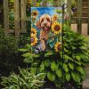 Cockapoo in Sunflowers Garden Flag Mailbox Flag Decorative Yard Flag Banner Outside Patio Artwork Yard Flower Beds, Garden Size, Multicolor