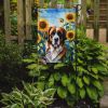 Saint Bernard in Sunflowers Garden Flag Mailbox Flag Decorative Yard Flag Banner Outside Patio Artwork Yard Flower Beds, Garden Size, Multicolor