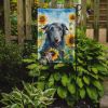 Scottish Deerhound in Sunflowers Garden Flag Mailbox Flag Decorative Yard Flag Banner Outside Patio Artwork Yard Flower Beds, Garden Size, Multicolor
