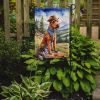 Irish Terrier Cowboy Welcome Garden Flag Mailbox Flag Decorative Yard Flag Banner Outside Patio Artwork Yard Flower Beds, Garden Size, Multicolor