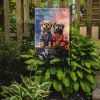 Lhasa Apso Two Hearts Garden Flag Mailbox Flag Decorative Yard Flag Banner Outside Patio Artwork Yard Flower Beds, Garden Size, Multicolor