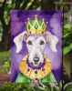Bedlington Terrier King of Mardi Gras Garden Flag Mailbox Flag Decorative Yard Flag Banner Outside Patio Artwork Yard Flower Beds, Garden Size
