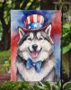 Alaskan Malamute Patriotic American Garden Flag Mailbox Flag Decorative Yard Flag Banner Outside Patio Artwork Yard Flower Beds, Garden Size