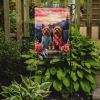 Silky Terrier Two Hearts Garden Flag Mailbox Flag Decorative Yard Flag Banner Outside Patio Artwork Yard Flower Beds, Garden Size, Multicolor