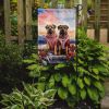 Mastiff Two Hearts Garden Flag Mailbox Flag Decorative Yard Flag Banner Outside Patio Artwork Yard Flower Beds, Garden Size, Multicolor