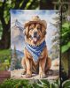 Tibetan Mastiff Cowboy Welcome Garden Flag Mailbox Flag Decorative Yard Flag Banner Outside Patio Artwork Yard Flower Beds, Garden Size, Multicolor