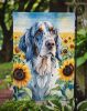 English Setter in Sunflowers Garden Flag Mailbox Flag Decorative Yard Flag Banner Outside Patio Artwork Yard Flower Beds, Garden Size, Multicolor