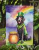Curly-Coated Retriever St Patrick's Day Garden Flag Mailbox Flag Decorative Yard Flag Banner Outside Patio Artwork Yard Flower Beds, Garden Size