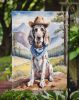 English Setter Cowboy Welcome Garden Flag Mailbox Flag Decorative Yard Flag Banner Outside Patio Artwork Yard Flower Beds, Garden Size, Multicolor