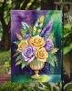 Flowers Mardi Gras Garden Flag Mailbox Flag Decorative Yard Flag Banner Outside Patio Artwork Yard Flower Beds, Garden Size, Multicolor