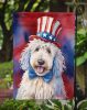 Komondor Patriotic American Garden Flag Mailbox Flag Decorative Yard Flag Banner Outside Patio Artwork Yard Flower Beds, Garden Size, Multicolor
