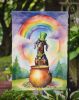 Doberman Pinscher St Patrick's Day Garden Flag Mailbox Flag Decorative Yard Flag Banner Outside Patio Artwork Yard Flower Beds, Garden Size
