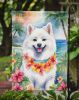 American Eskimo Luau Garden Flag Mailbox Flag Decorative Yard Flag Banner Outside Patio Artwork Yard Flower Beds, Garden Size, Multicolor