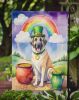 Anatolian Shepherd St Patrick's Day Garden Flag Mailbox Flag Decorative Yard Flag Banner Outside Patio Artwork Yard Flower Beds, Garden Size