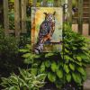 Great Horned Owl Garden Flag Mailbox Flag Decorative Yard Flag Banner Outside Patio Artwork Yard Flower Beds, Garden Size, Multicolor