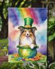 Sheltie St Patrick's Day Garden Flag Mailbox Flag Decorative Yard Flag Banner Outside Patio Artwork Yard Flower Beds, Garden Size, Multicolor