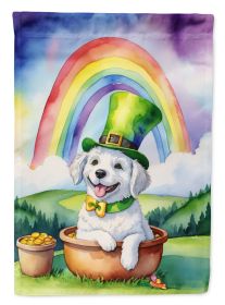 Kuvasz St Patrick's Day Garden Flag Mailbox Flag Decorative Yard Flag Banner Outside Patio Artwork Yard Flower Beds, Garden Size, Multicolor