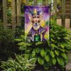 Chihuahua King of Mardi Gras Garden Flag Mailbox Flag Decorative Yard Flag Banner Outside Patio Artwork Yard Flower Beds, Garden Size, Multicolor