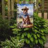 Staffordshire Bull Terrier Cowboy Welcome Garden Flag Mailbox Flag Decorative Yard Flag Banner Outside Patio Artwork Yard Flower Beds, Garden Size