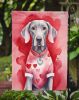 Weimaraner My Valentine Garden Flag Mailbox Flag Decorative Yard Flag Banner Outside Patio Artwork Yard Flower Beds, Garden Size, Multicolor