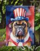 Bullmastiff Patriotic American Garden Flag Mailbox Flag Decorative Yard Flag Banner Outside Patio Artwork Yard Flower Beds, Garden Size, Multicolor