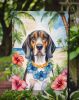 American English Coonhound Luau Garden Flag Mailbox Flag Decorative Yard Flag Banner Outside Patio Artwork Yard Flower Beds, Garden Size, Multicolor