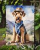 Airedale Terrier Cowboy Welcome Garden Flag Mailbox Flag Decorative Yard Flag Banner Outside Patio Artwork Yard Flower Beds, Garden Size, Multicolor