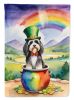Tibetan Terrier St Patrick's Day Garden Flag Mailbox Flag Decorative Yard Flag Banner Outside Patio Artwork Yard Flower Beds, Garden Size, Multicolor